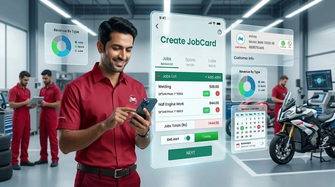 Create a job card with ease on TTN Garage